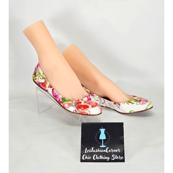Brooks Brothers Women's Floral Canvas Ballet Flats Size 7 149 - Picture 3 of 13